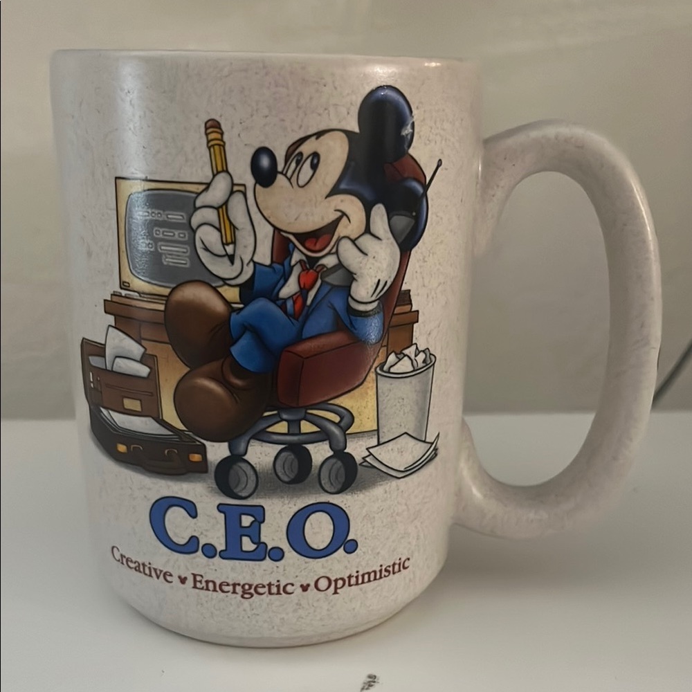 Disney C.E.O. Mug with Mickey Mouse in Blue Suit